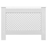 Cache-radiateur Blanc 112x19x81,5 cm MDF