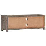 Meuble TV Gris 120 x 30 x 40 cm Bois massif de manguier