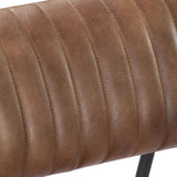 Rocking chair Light brown Genuine leather