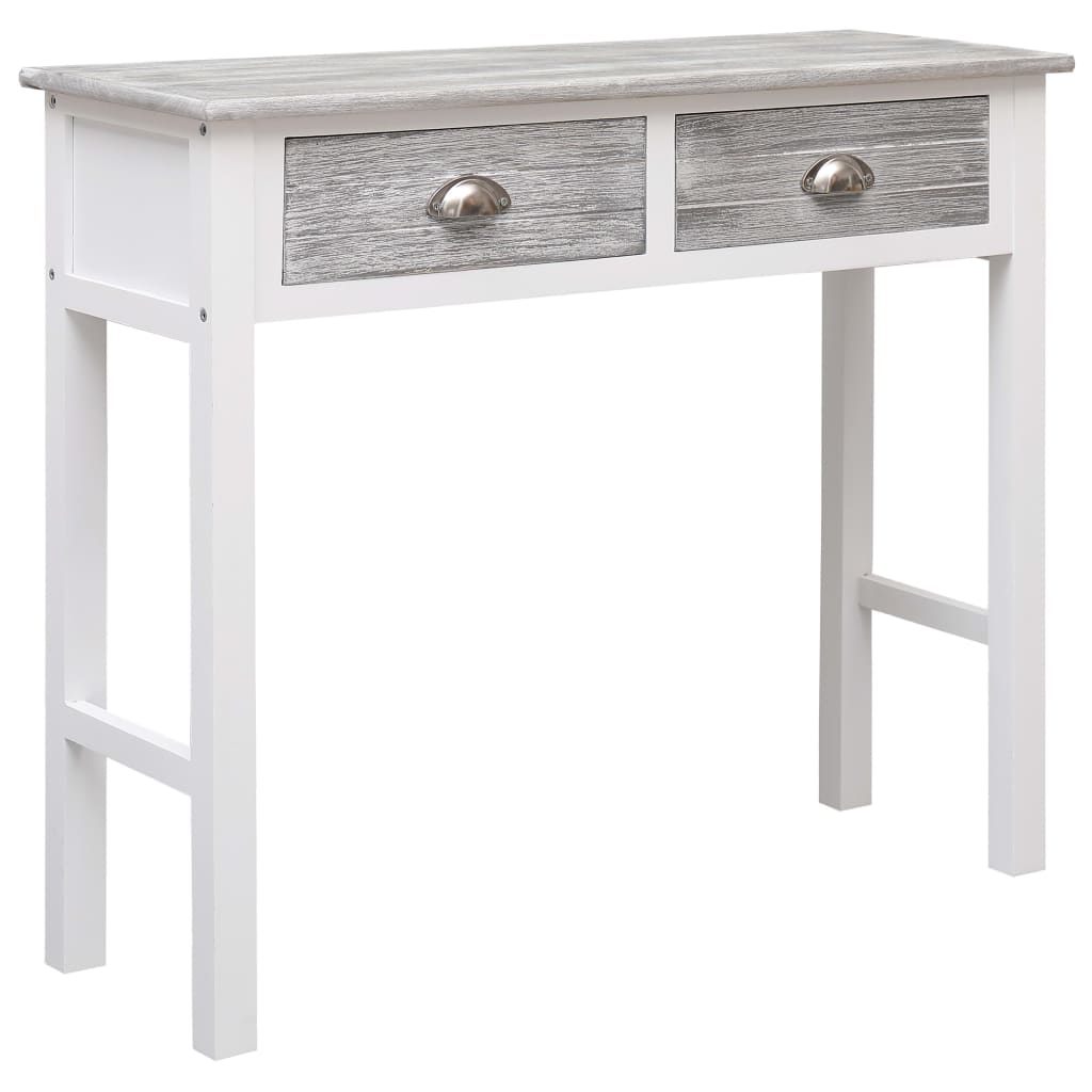 Table console Gris 90 x 30 x 77 cm Bois