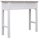 Table console Gris 90 x 30 x 77 cm Bois