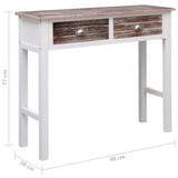 Table console Marron 90 x 30 x 77 cm Bois