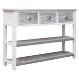 Buffet Antique Gris 115x30x76 cm Bois