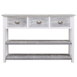 Buffet Antique Gris 115x30x76 cm Bois