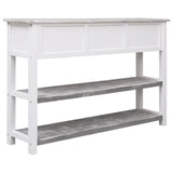 Buffet Antique Gris 115x30x76 cm Bois