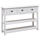 Buffet Antique Blanc 115x30x76 cm Bois