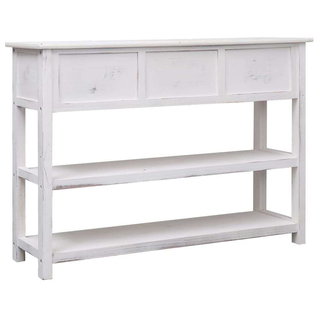 Buffet Antique Blanc 115x30x76 cm Bois