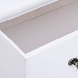 White drawer cabinet 60x30x75 cm Wood