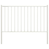 Fence panel post powder coated steel 1.7x0.75 m White