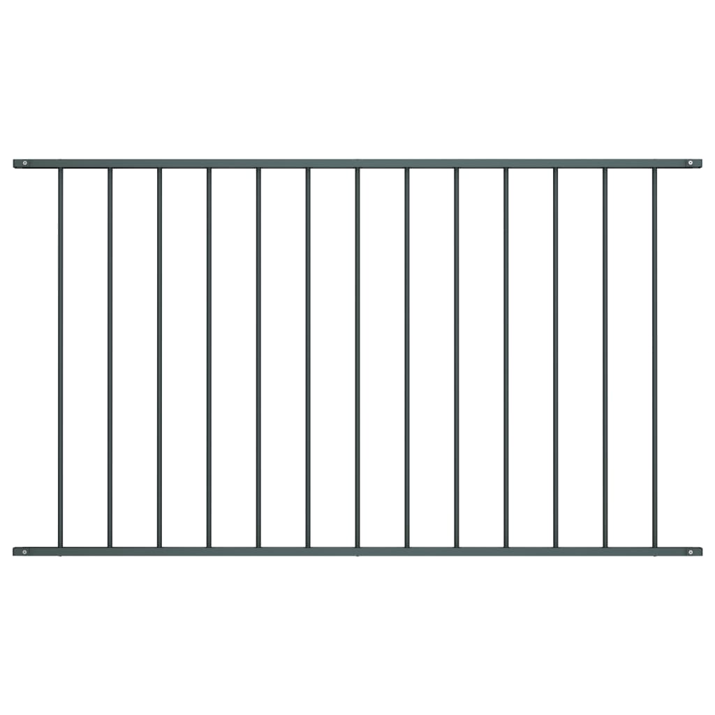 Fence panel Powder coated steel 1.7x0.75 m Anthracite