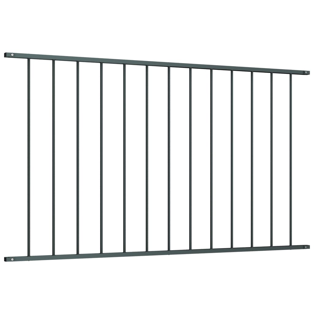 Fence panel powder coated steel 1.7x1 m Anthracite