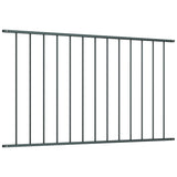 Fence panel powder coated steel 1.7x1 m Anthracite