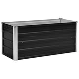 Raised garden bed Anthracite 100x40x45 cm Galvanized steel