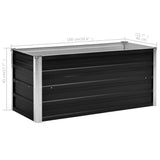 Raised garden bed Anthracite 100x40x45 cm Galvanized steel