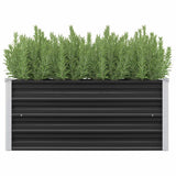 Raised garden bed Anthracite 100x40x45 cm Galvanized steel