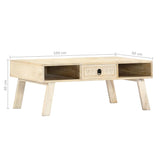 Coffee table 100x60x40 cm Solid mango wood