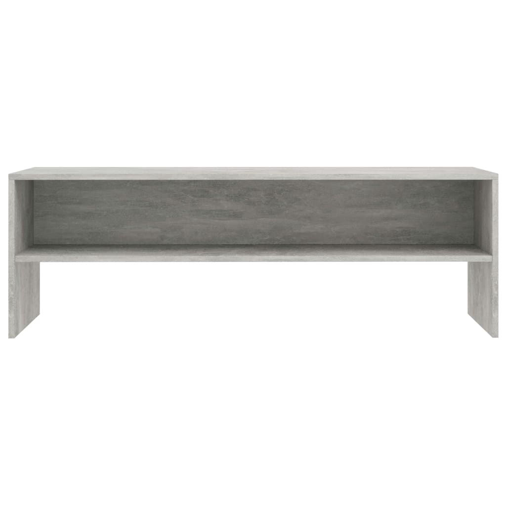 Meuble TV Gris béton 120x40x40 cm Bois d'ingénierie