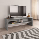 Meuble TV Gris béton 120x40x40 cm Bois d'ingénierie