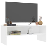 White TV cabinet 100x40x40 cm Engineered wood