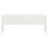 White TV cabinet 100x40x40 cm Engineered wood