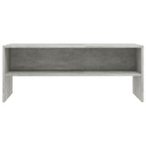 Meuble TV Gris béton 100x40x40 cm Bois d’ingénierie