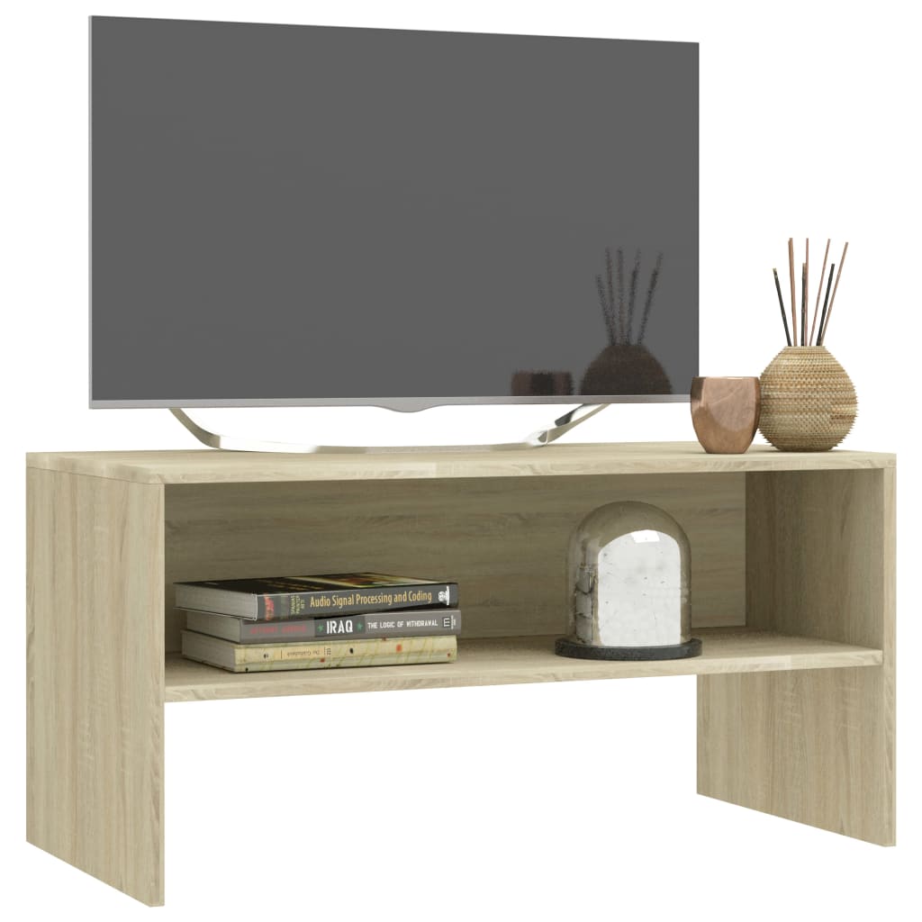 Meuble TV Chêne sonoma 80x40x40 cm Bois d’ingénierie