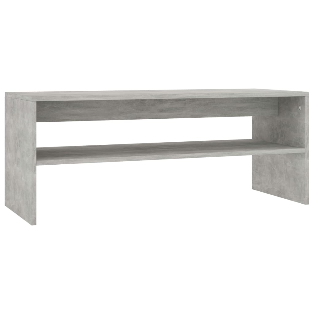 Table basse Gris béton 100x40x40 cm Bois d’ingénierie