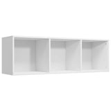 Bibliothèque/Meuble TV Blanc 36x30x114 cm Bois d'ingénierie