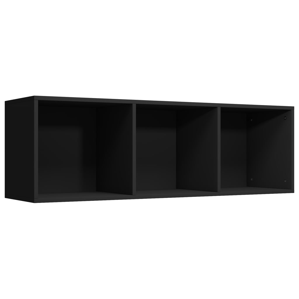 Bibliothèque/Meuble TV noir 36x30x114 cm bois d'ingénierie