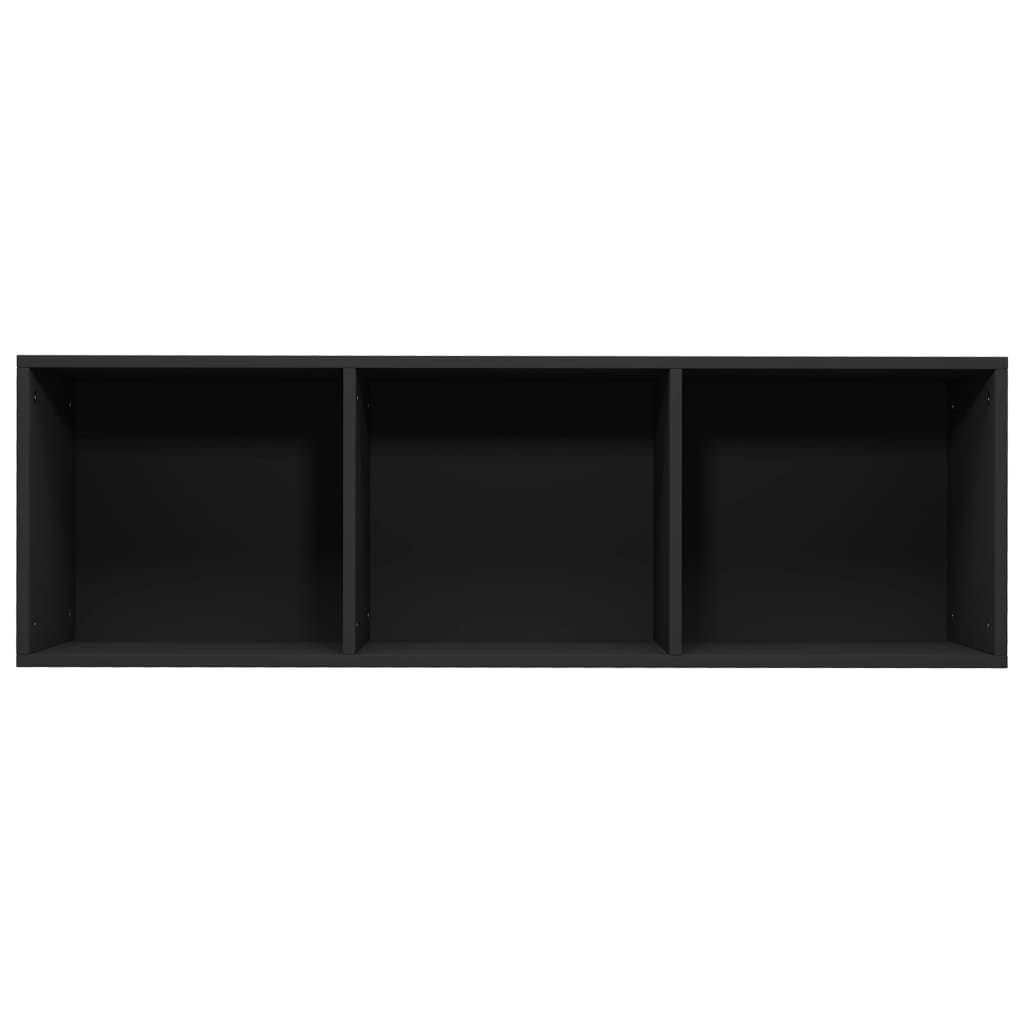 Bibliothèque/Meuble TV noir 36x30x114 cm bois d'ingénierie