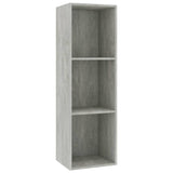 Bibliothèque/Meuble TV Gris béton 36x30x114cm Bois d’ingénierie