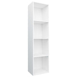 Bibliothèque/Meuble TV Blanc 36x30x143 cm Bois d'ingénierie