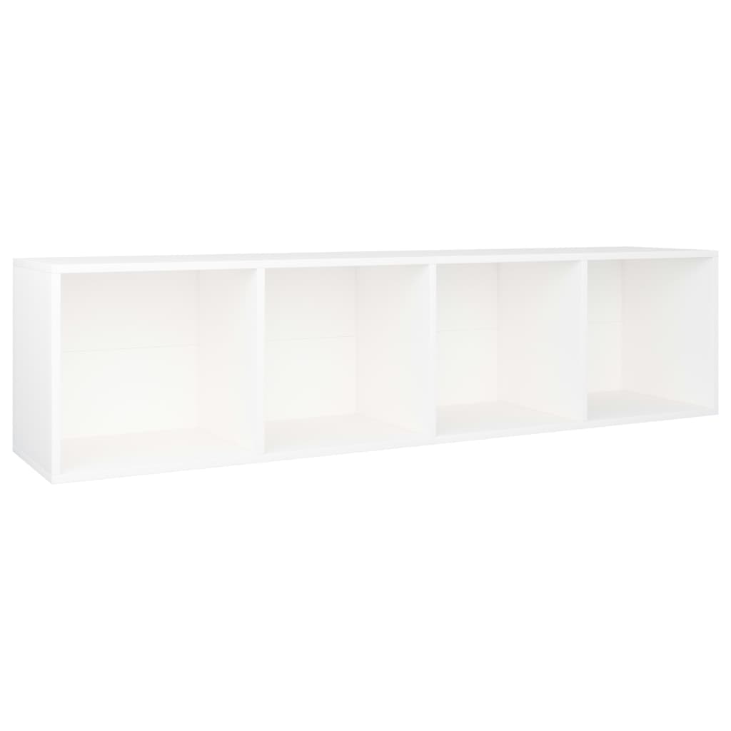 Bibliothèque/Meuble TV Blanc 36x30x143 cm Bois d'ingénierie