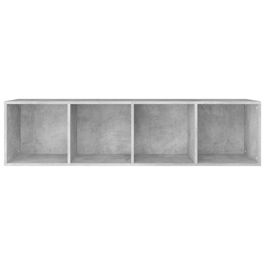 Bibliothèque/Meuble TV Gris béton 36x30x143cm Bois d’ingénierie