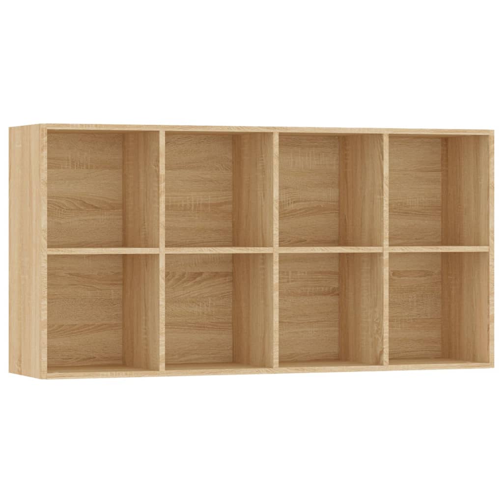 Bibliothèque/Buffet Chêne sonoma 66x30x130 cm Bois d’ingénierie