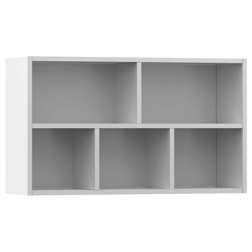 Bibliothèque/Buffet Blanc 50x25x80 cm Bois d’ingénierie