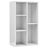 Bibliothèque/buffet blanc brillant 50x25x80cm Bois d’ingénierie