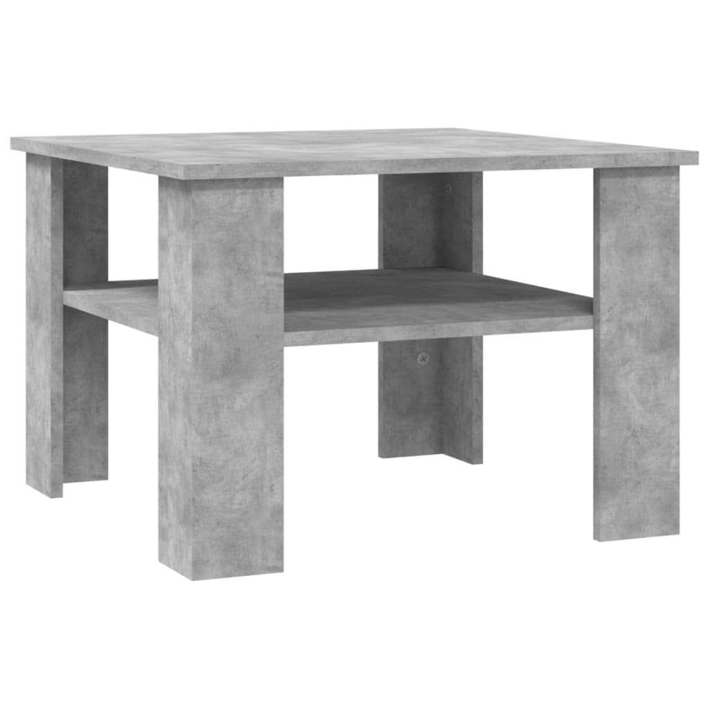 Table basse Gris béton 60x60x42 cm Bois d’ingénierie