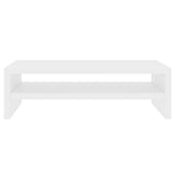 Support de moniteur Blanc 42 x 24 x 13 cm Bois d'ingénierie