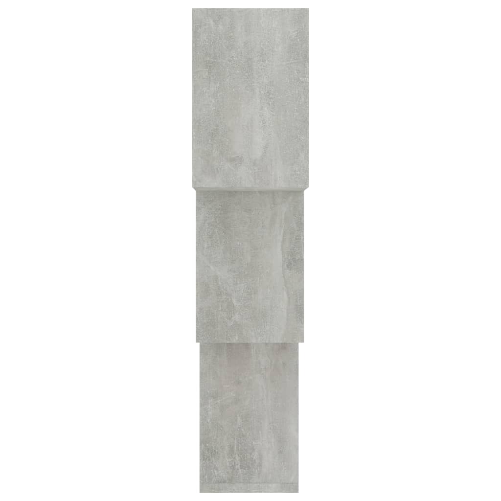 Étagères murales cubiques gris béton 68x15x68cm bois ingénierie