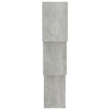 Étagères murales cubiques gris béton 68x15x68cm bois ingénierie