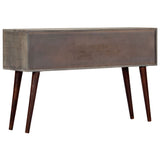 Table console Gris 120x35x75 cm Bois de manguier massif brut