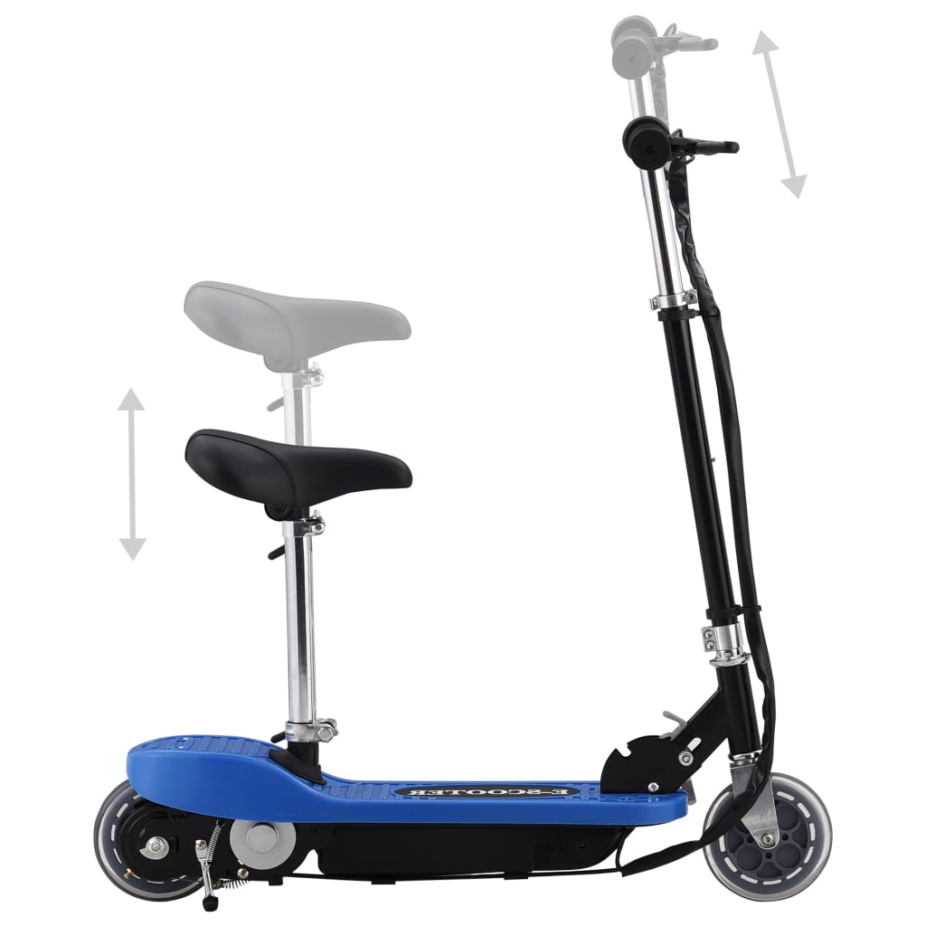 Trottinette électrique avec siège 120 W Bleu