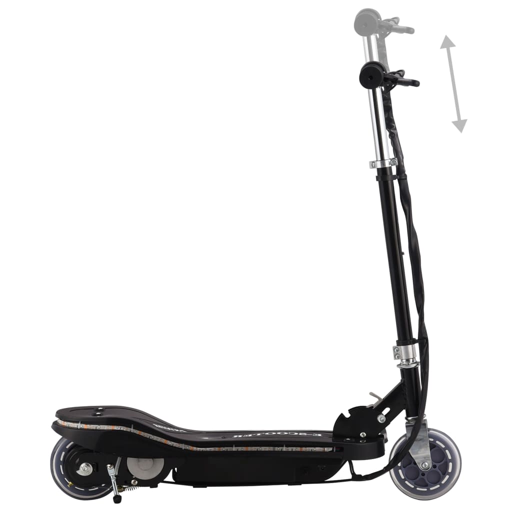 Trottinette électrique avec LED 120 W Noir