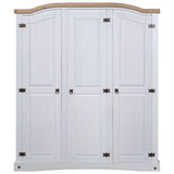 Wardrobe with 3 doors Corona range Mexican pine White