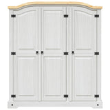 Wardrobe with 3 doors Corona range Mexican pine White