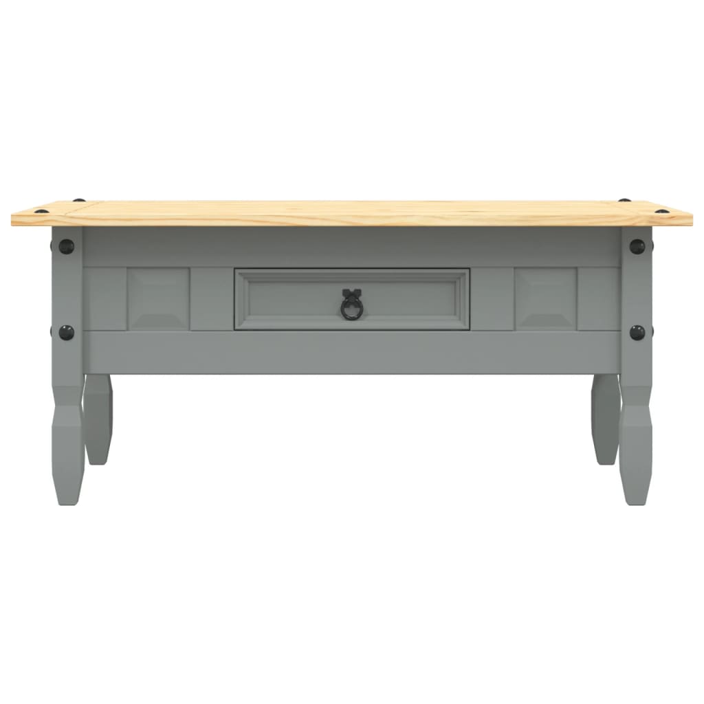 Table basse Pin mexicain Gamme Corona Gris 100x55x44 cm