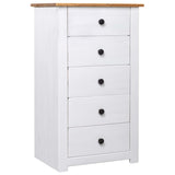 Buffet Blanc 46x40x89 cm Pin Gamme Panama