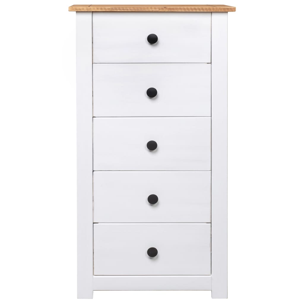 Buffet Blanc 46x40x89 cm Pin Gamme Panama