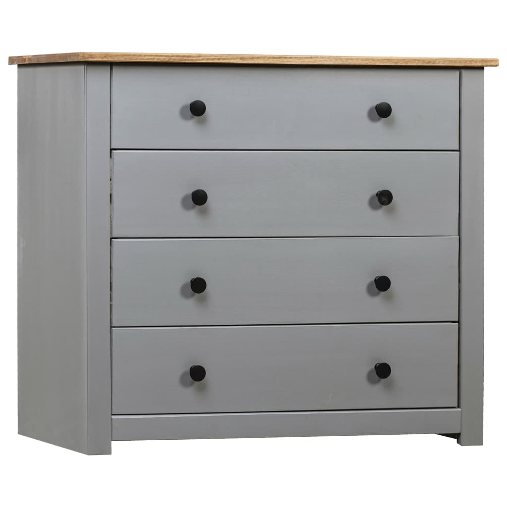 Side cabinet Grey 80x40x73 cm Pine Panama Assortment